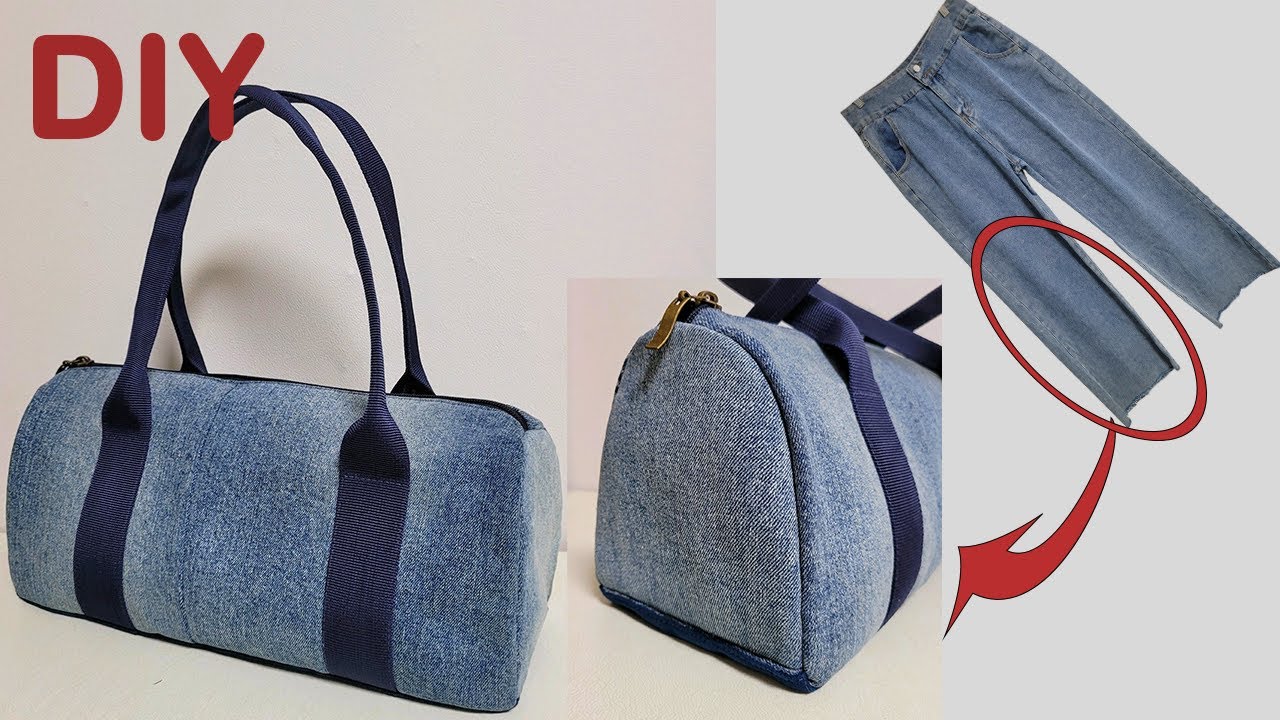 DIY 가장 쉬운 방법으로 보스톤가방 만들기 /Make a Boston bag the easy way/에코백/Eco bag
