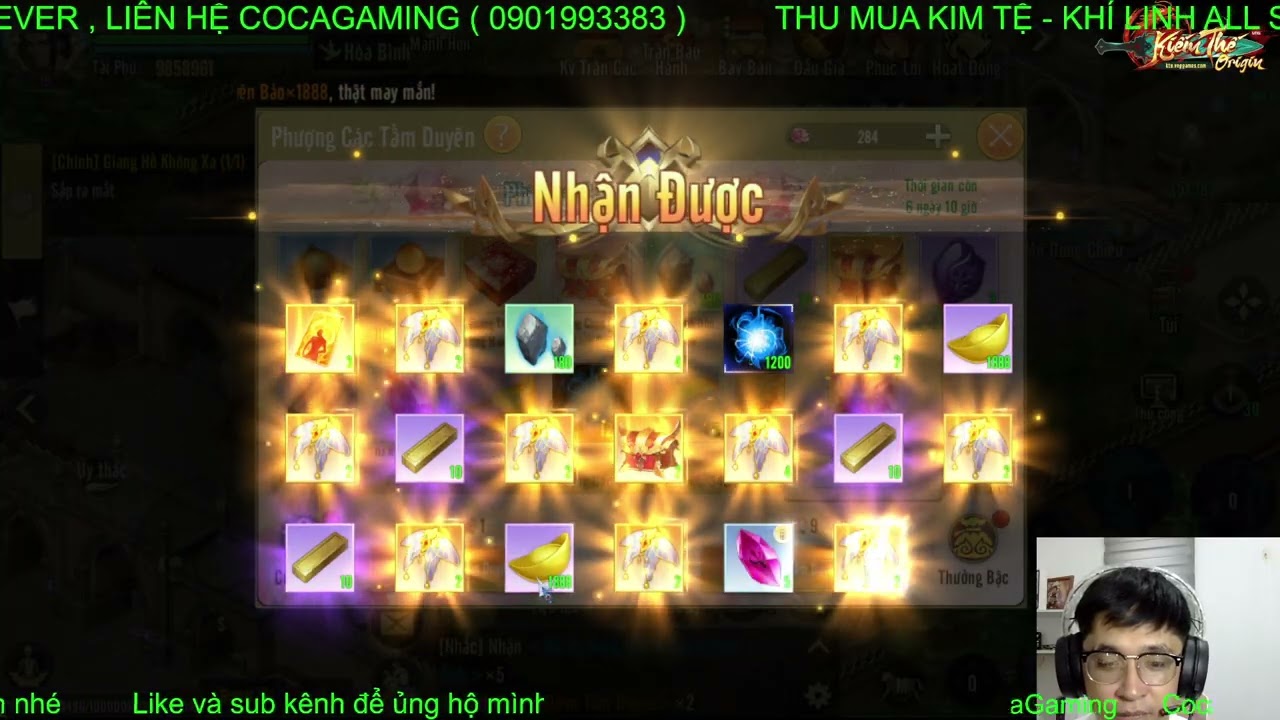 Kiếm Thế Origin : Thừa thắng xông lên Coca chi thêm 26000 Kim Tệ để ăn full sự kiện tầm duyên !!