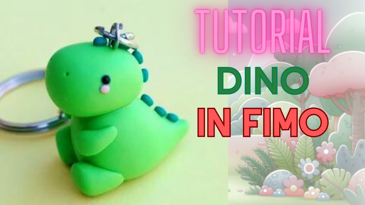 Passo dopo Passo: Dinosauro Kawaii in Fimo Perfetto per principianti!