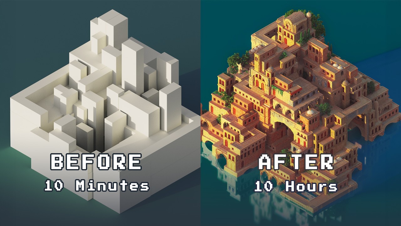 I Built a City in 20 Hours Using Only Magicavoxel