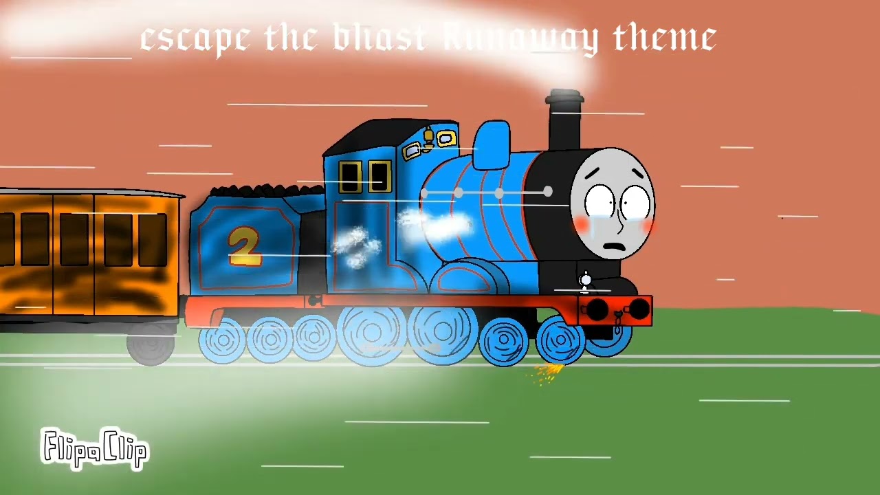 edward escape the blast Runaway theme #sodorfallout @jubsbrainhot