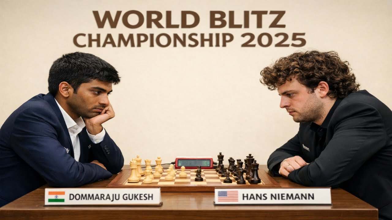 Dommaraju Gukesh vs Hans Niemann • World Blitz Championship. 2025