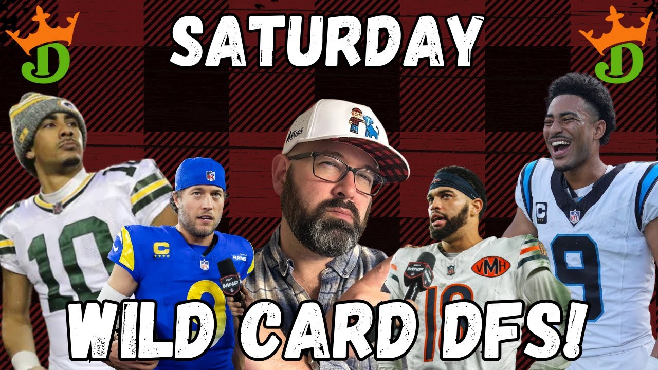 NFL DFS DraftKings Saturday Games Rams-Panthers & Bears-Packers Strategy, Picks, & Lineups