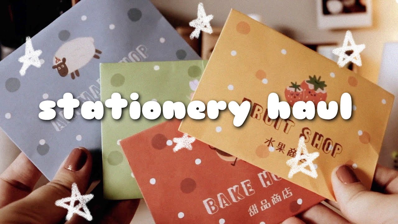📦✨unboxing: cute stationery • bee mine (comprinhas de papelaria - stationery haul)