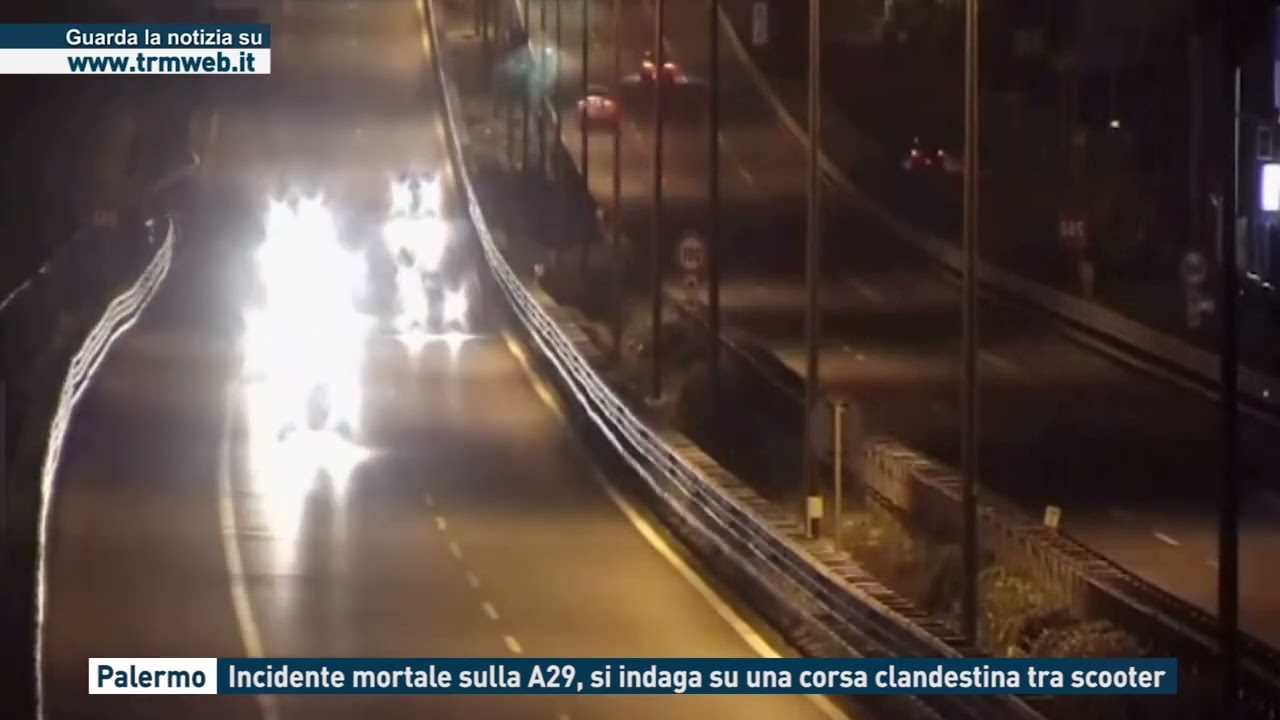 Palermo - Incidente mortale sulla A29, si indaga su una corsa clandestina tra scooter