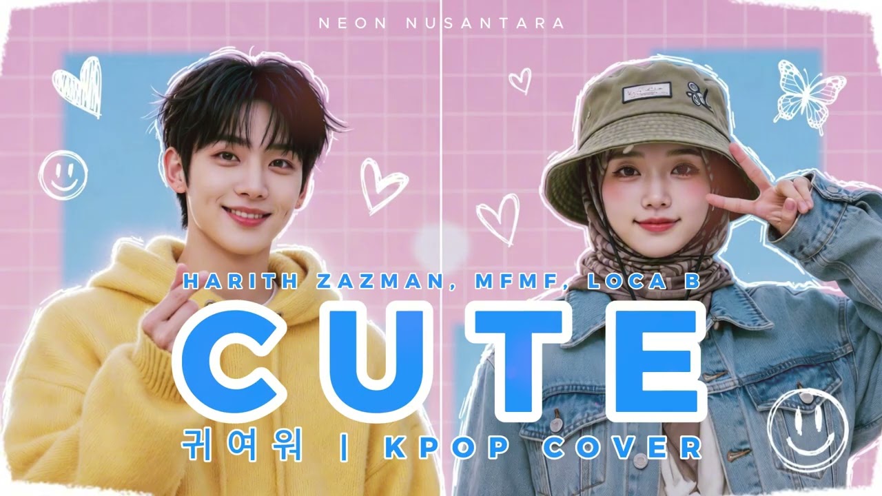 Harith Zazman, MFMF, Loca B - Cute | 「귀여워」(K-Pop Cover) by Neon Nusantara