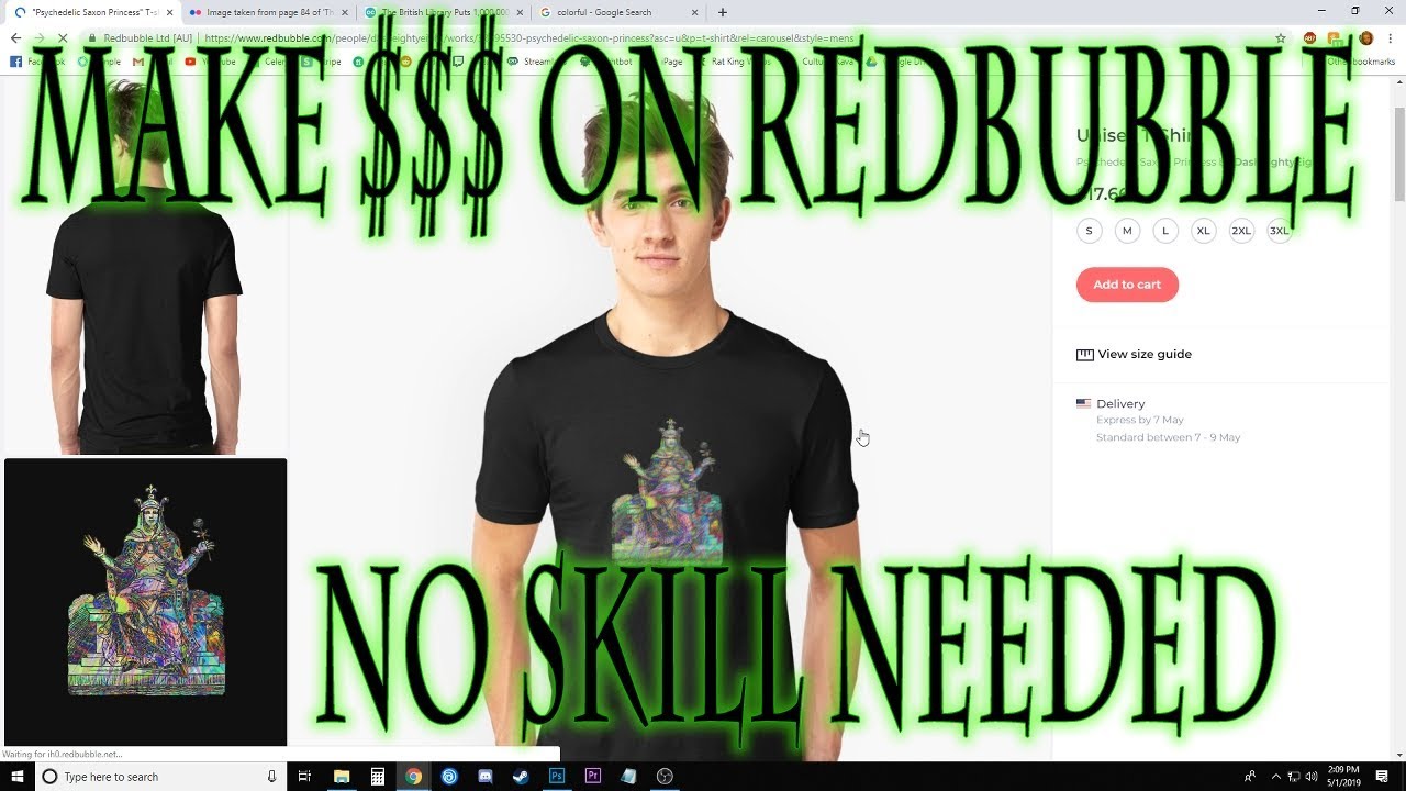 How to Make a T-Shirt Design for Redbubble with ZERO Skill or Inspiration