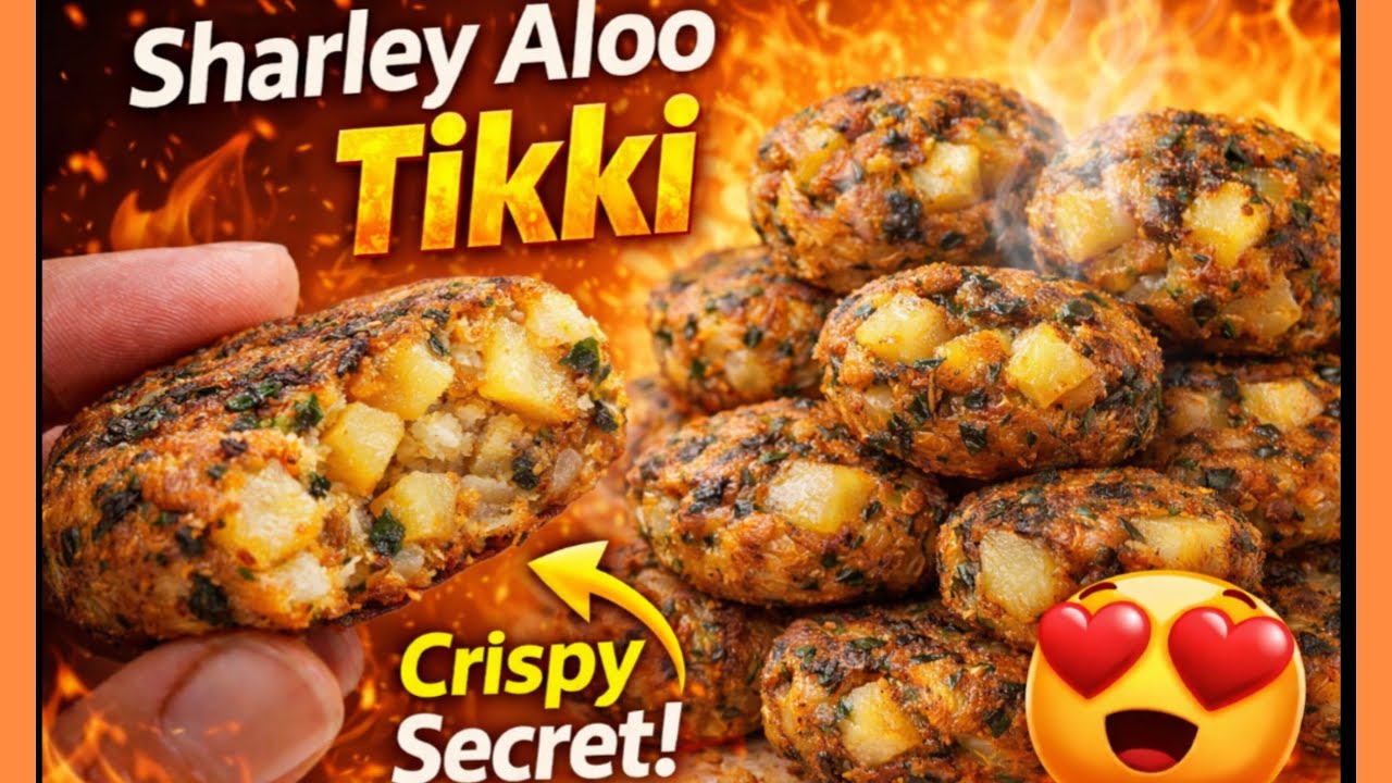 Sharley Aloo Tikki Recipe😋/Punjab Famous Street Style Sharley Aloo Tikki/Aloo Tikki