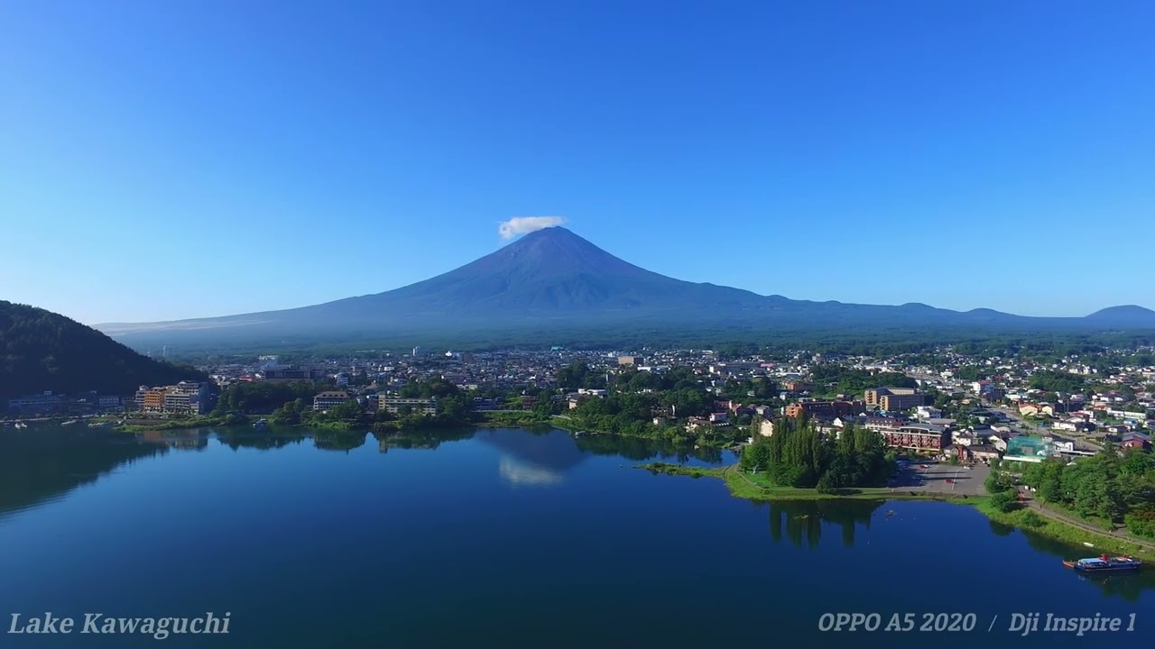 [4K] Ubuyagasaki Cape,Lake Kawaguchi, Fuji, Thursday,September 5, 2024, DJI Inspire 1 / OPPO A5 2020