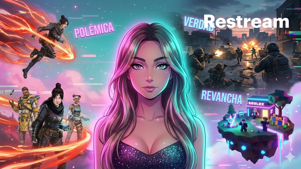 El live de las polémicas y los disparos: Apex, Warzone y Roblox ✨