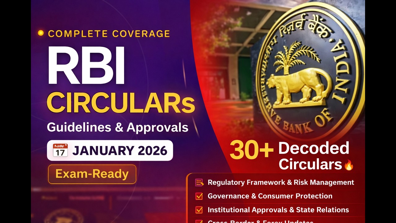 RBI Released 30+ Circulars in January 2026 &mdash; Every One Explained | RBI Grade B 2026