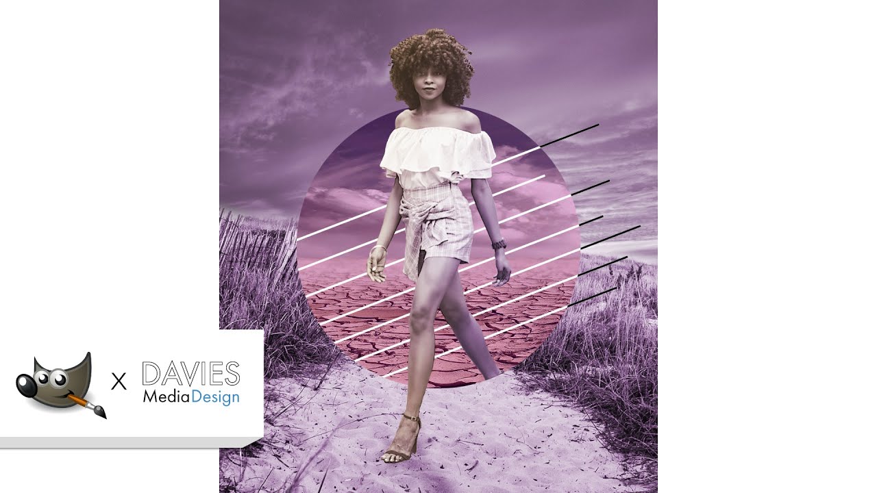 Создайте эффектный монохромный коллаж в GIMP