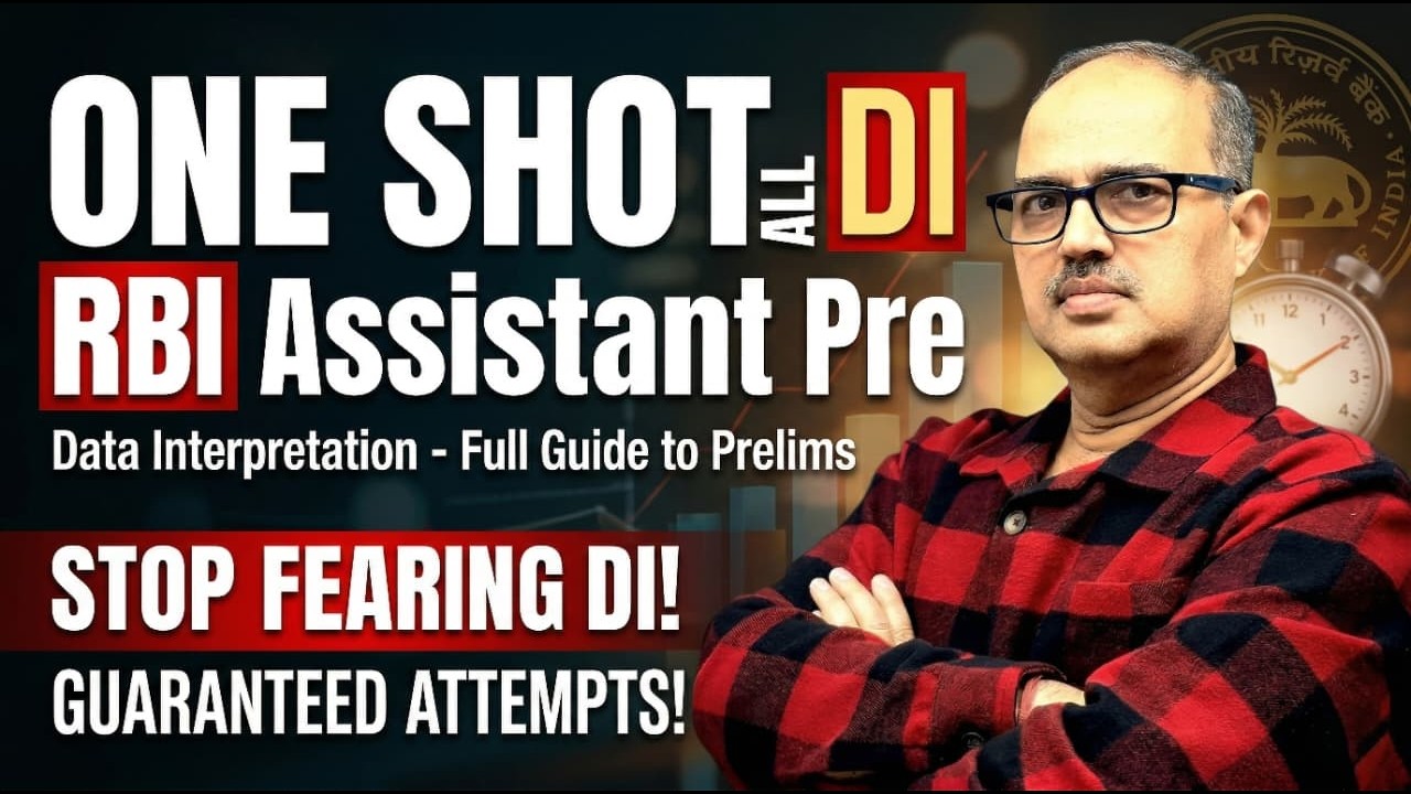 LIVE 🔴 Data Interpretation One Shot 2026 | RBI Assistant + SBI PO + IBPS PO/Clerk | by Amar Sir