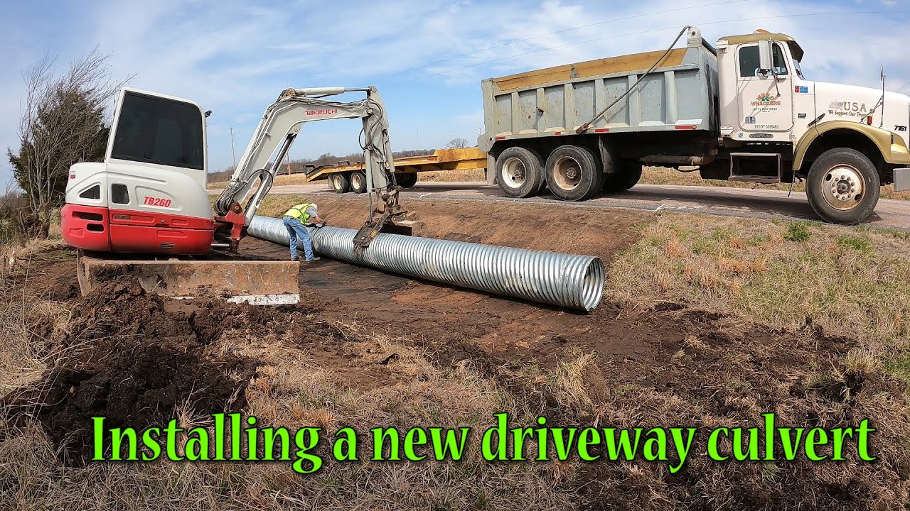 Installing A New Culvert Along A State Highway