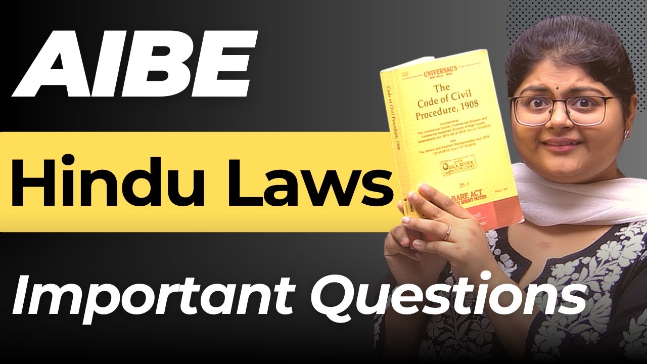 Hindu Laws తెలుగు: Most Important Questions for AIBE