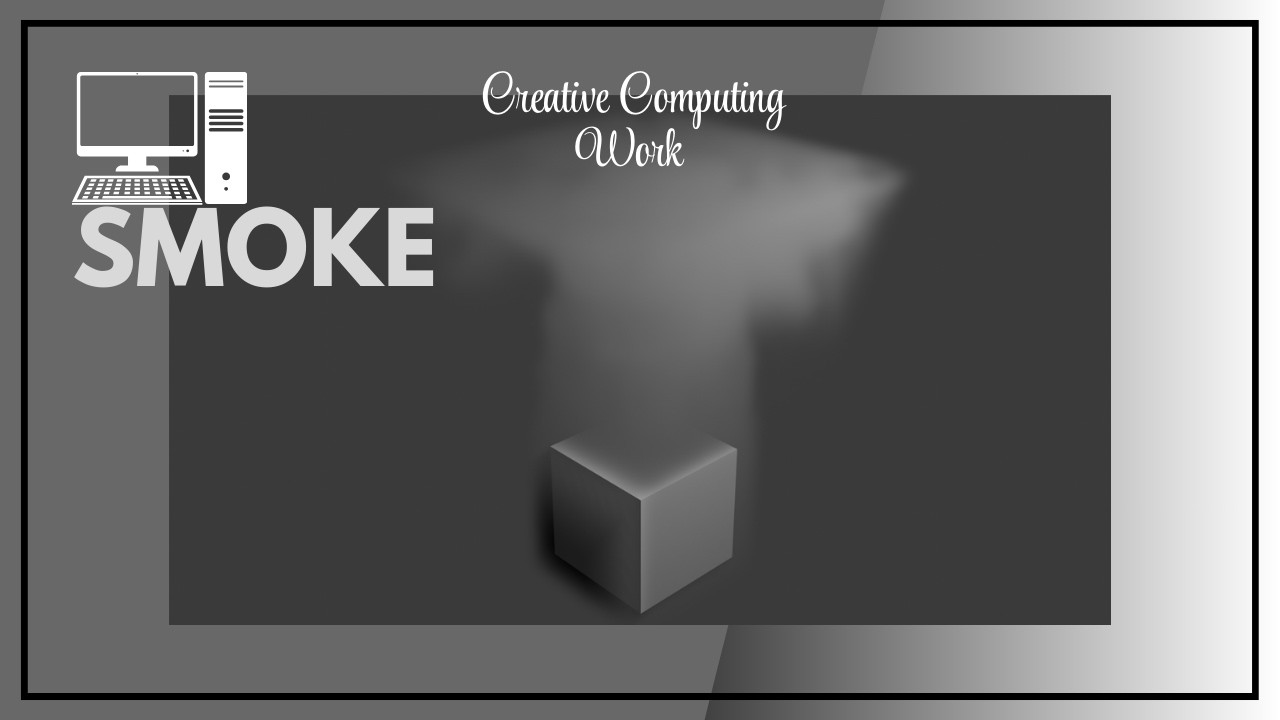 Smoke with black background