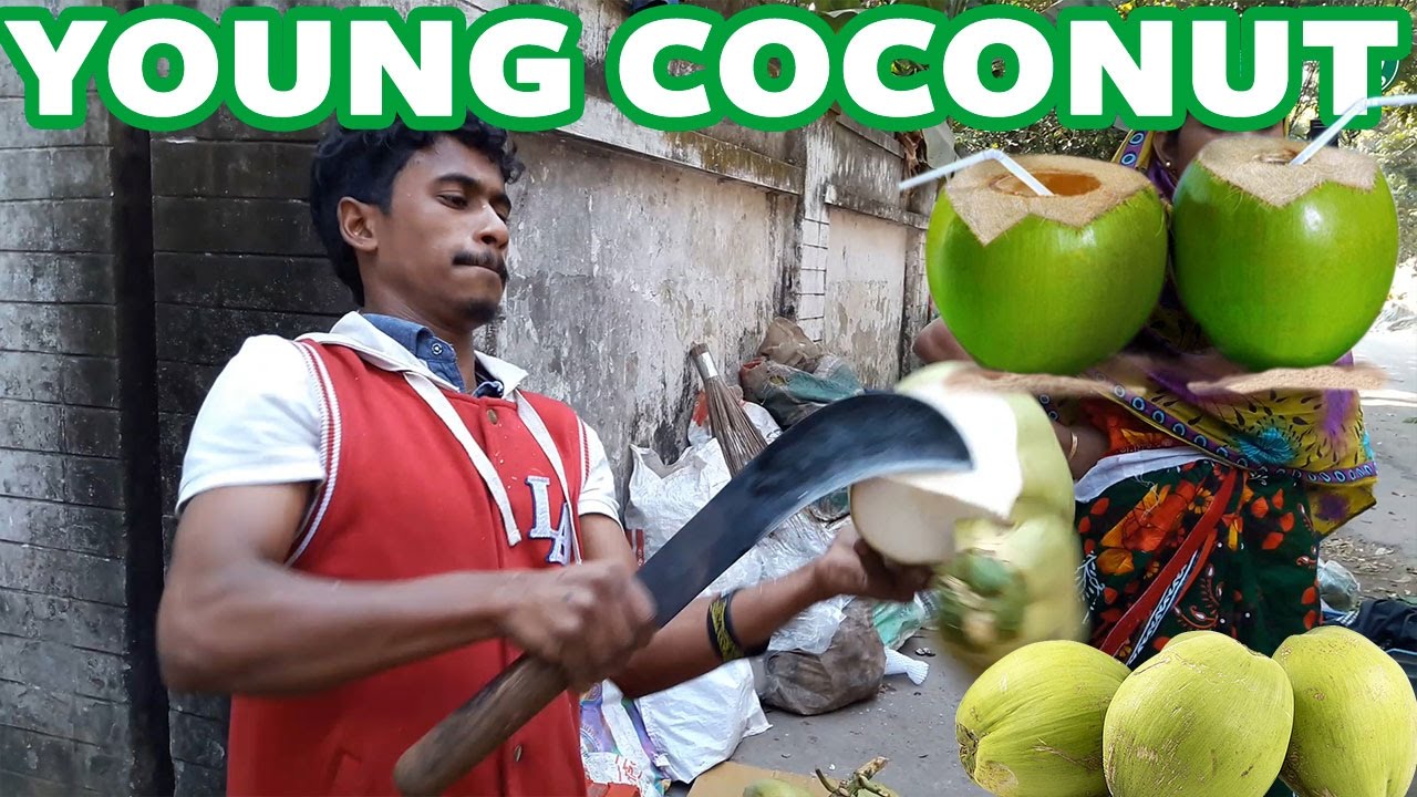 Young Coconut || Green Coconut || Cutting Skills || Dhaka || Bangladesh
