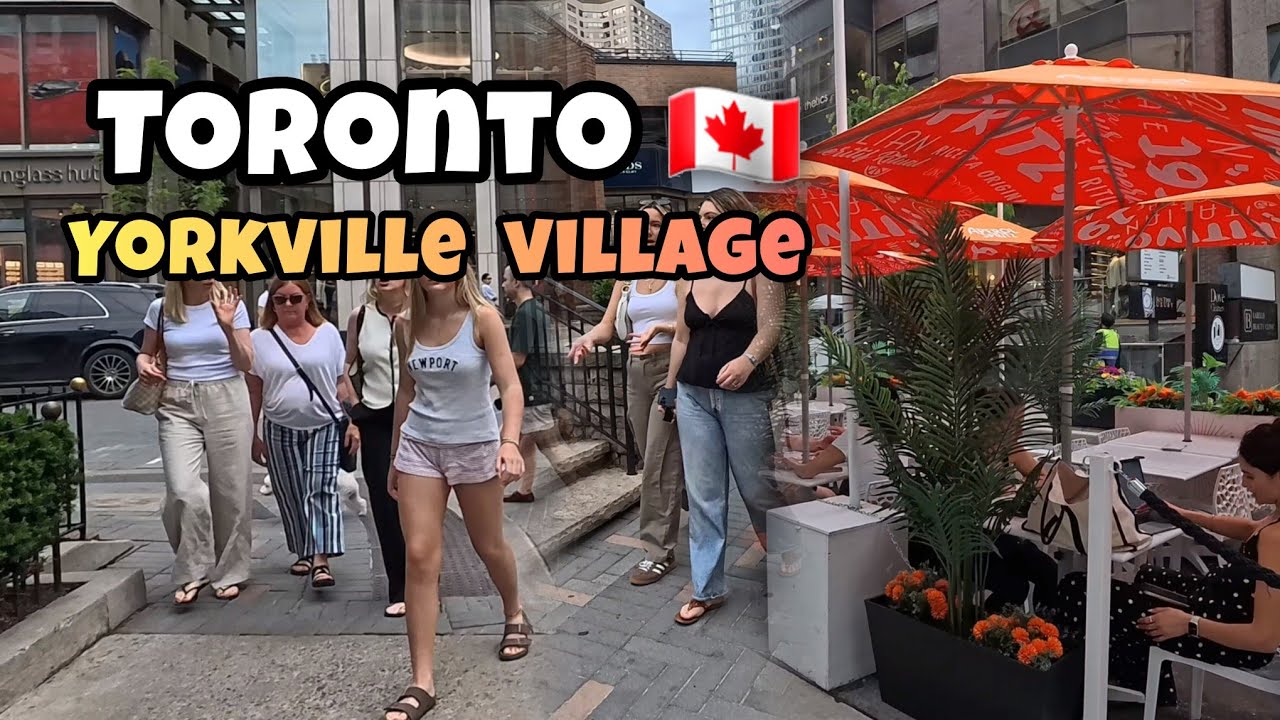 Toronto Downtown Bloor St And Yorkville Village Walking Tour Toronto Canada 4K