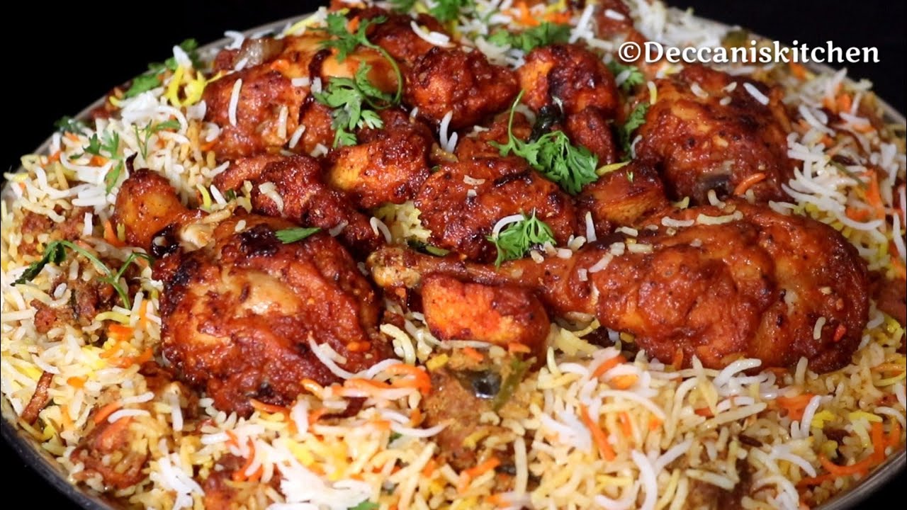 Рецепт курицы 65 бириани от Deccanis Kitchen | Курица 65 рис