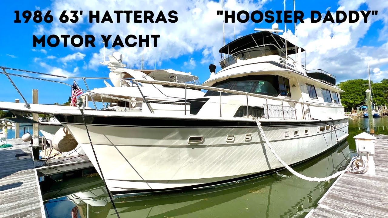 SOLD!-63' Hatteras Motor Yacht Tour: One of a kind rugged luxury!