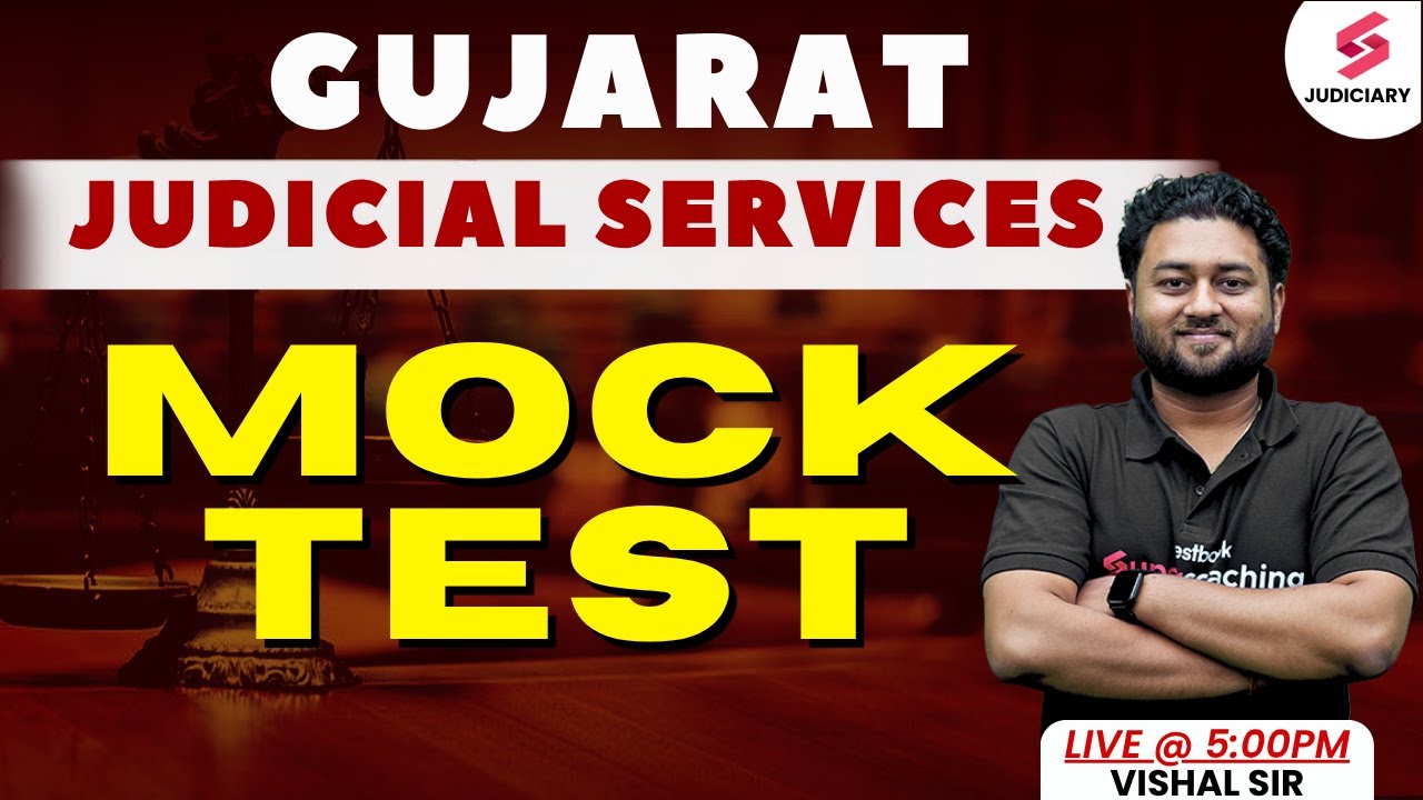 Mock Test For Gujarat Judicial Service | Gujarat Judiciary Exam 2025 Preparation | Vishal Sir