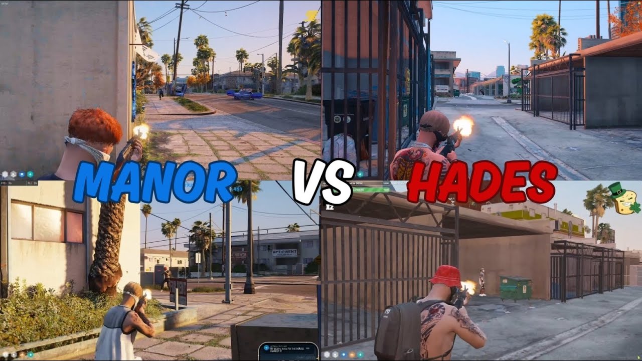 Manor vs Hades At Forum (1st Fight) | Multi POV | NoPixel 4.0 GTA RP