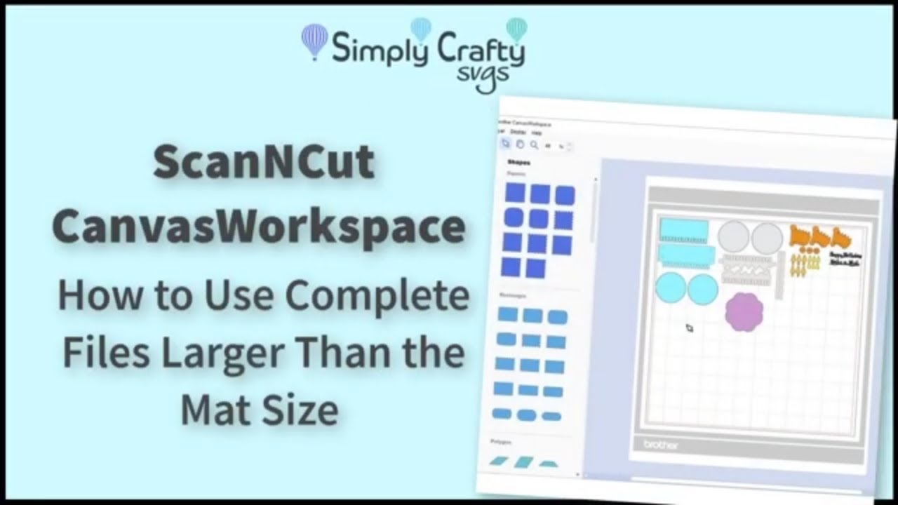 Brother ScanNCut | How to Use the Complete File with CanvasWorkspace Desktop