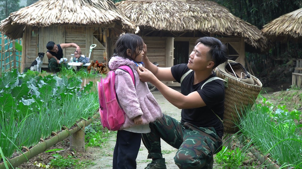 Let's take a look at a day in Pao's life, juggling childcare and earning money.