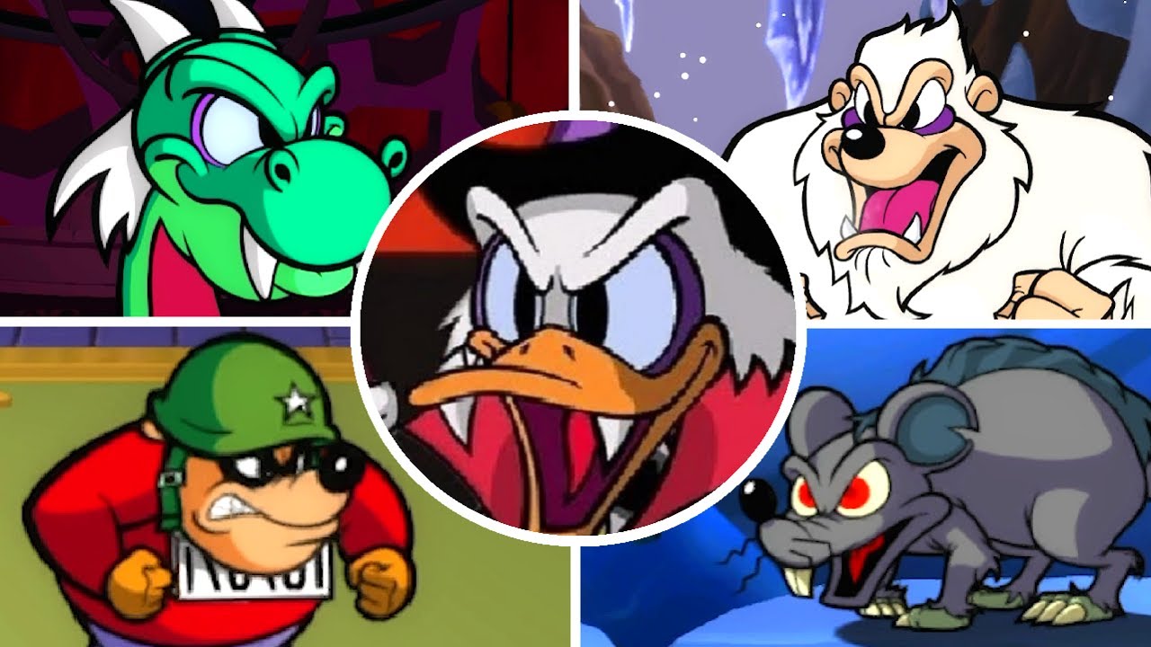 DuckTales Remastered - All Bosses (4K HD)