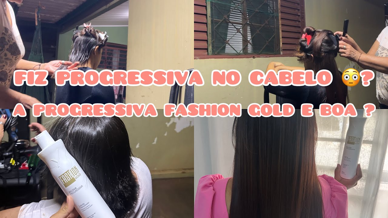 FIZ PROGRESSIVA NO CABELO 😱/A PROGRESSIVA FASHION GOLD E BOA ?Sara Cristina ❤️
