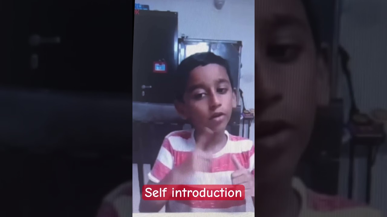 Self introduction, first class student, public speaking, English, myself in simple words