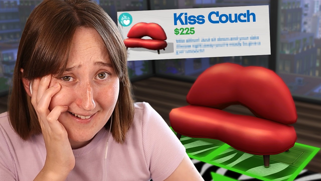 I built a house inspired by the WEIRDEST COUCH in The Sims 4