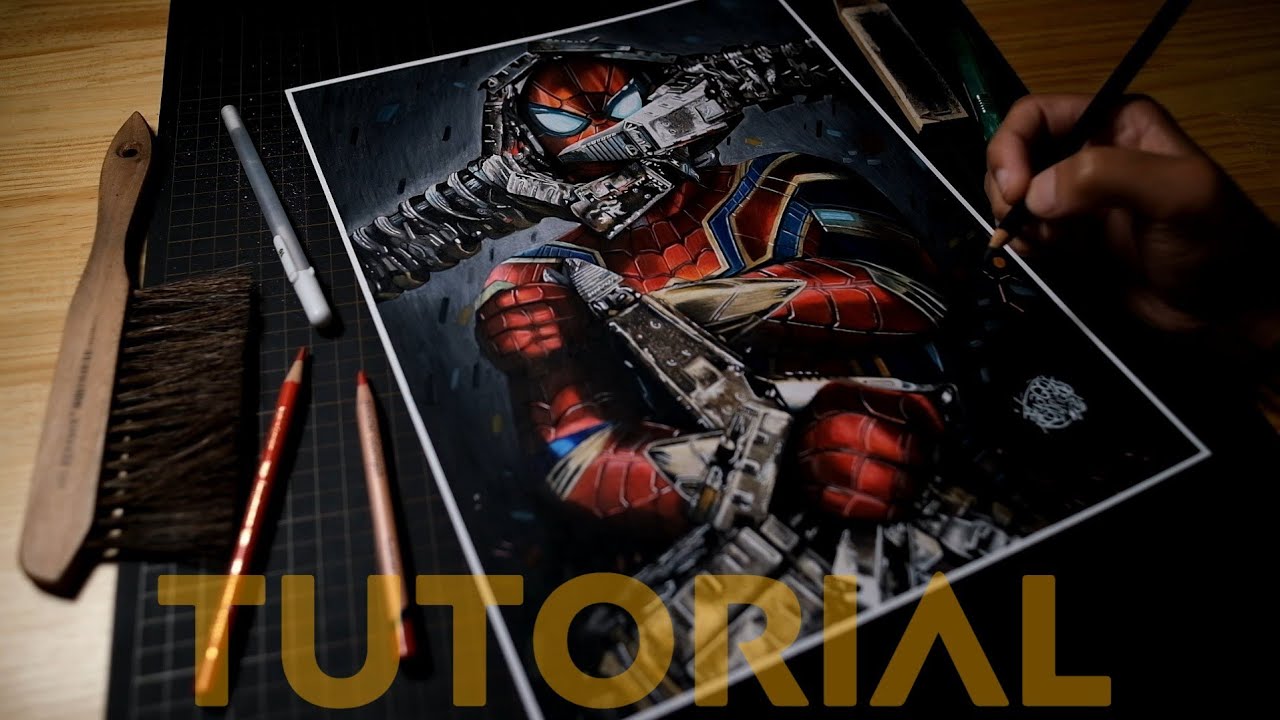TUTORIAL - Como Desenhar o Homem Aranha │How to Draw Spiderman no Way Home