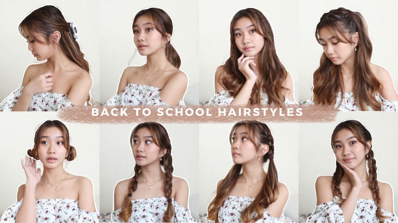 easy 5 MINUTE back to school hairstyles 📚