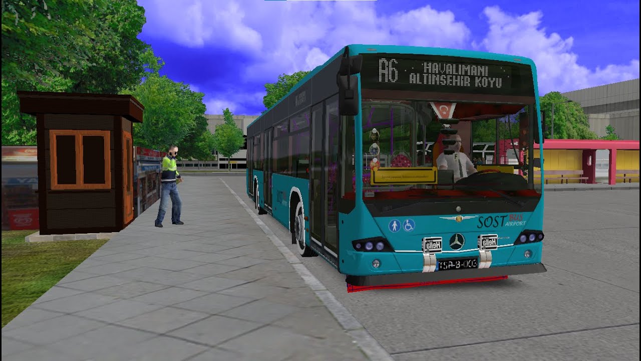 🚌 OMSİ 2 | Модифицированный Mercedes-Benz Conecto 🚏 Demircity 4.1 | Аэропорт A6 ✈️ - Альтыншехир 🌳