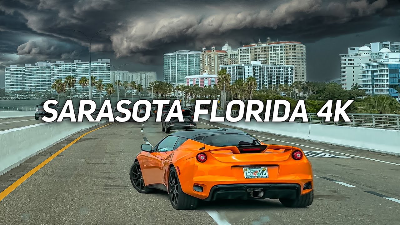 DRIVING TOUR 4K SARASOTA FLORIDA to CLEARWATER FL