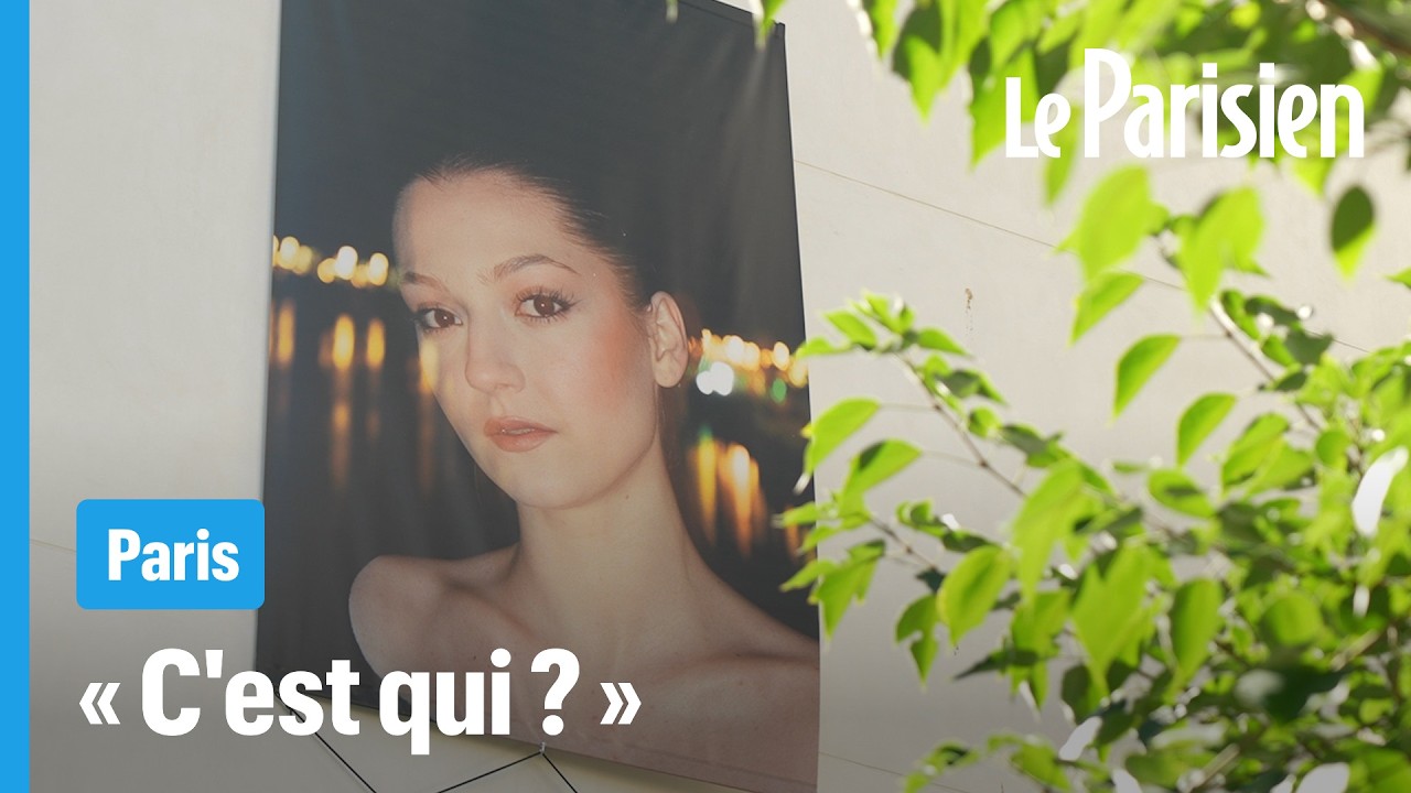 Ce portrait g&eacute;ant d&rsquo;une inconnue intrigue un quartier de Paris