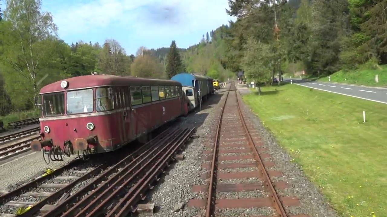 Führerstandsmitfahrt Rodachtalbahn / Von Nordhalben nach Steinwiesen / Schienenbus