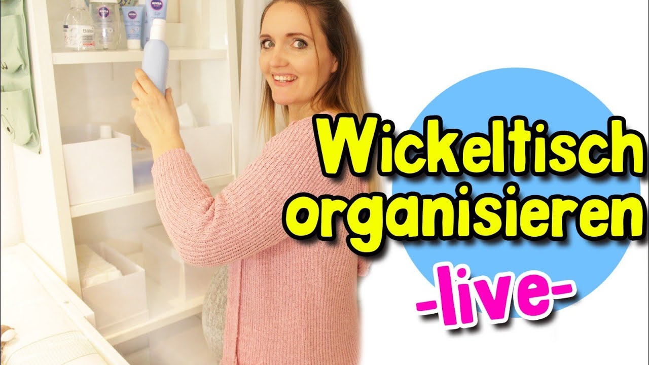 Wickeltisch einräumen | Wickelkommode organisieren | Wickelplatz einrichten