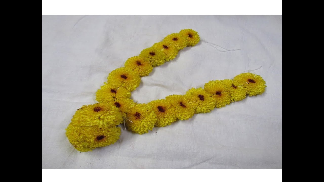 TYPE -2 HOW TO MAKE SEVANTHI FLOWER MALA