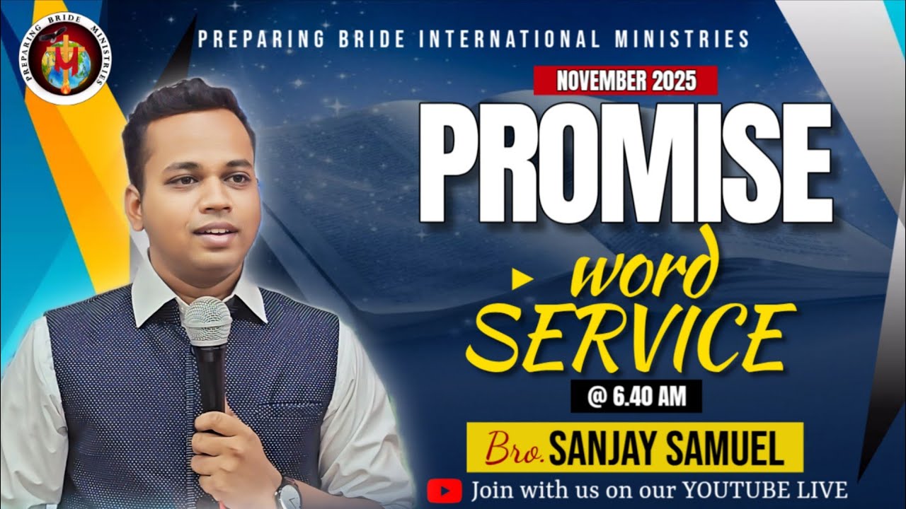 🔴 LIVE 01.11.2025| NOV 2025| PROMISE AND PROHETICAL WORD| Bro. SANJAY SAMUEL| PBM