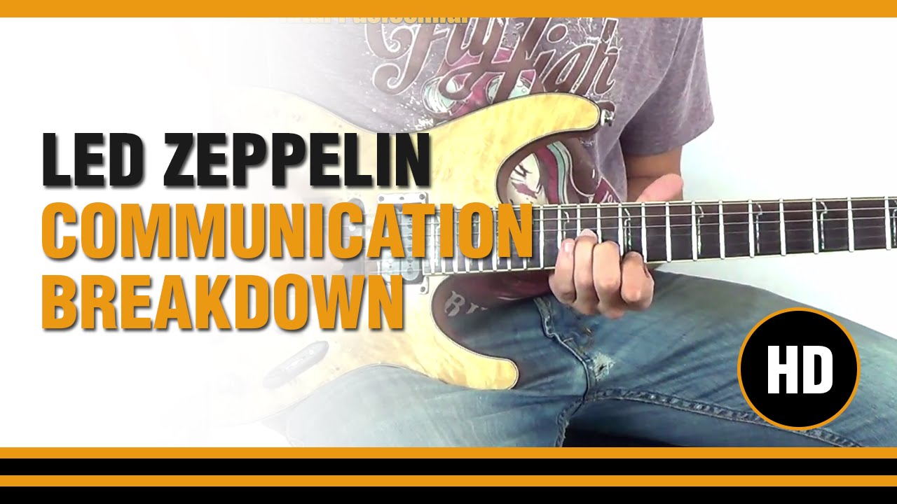 Como tocar Communication Breakdown de Led Zeppelin en Guitarra Electrica CLASE TUTORIAL
