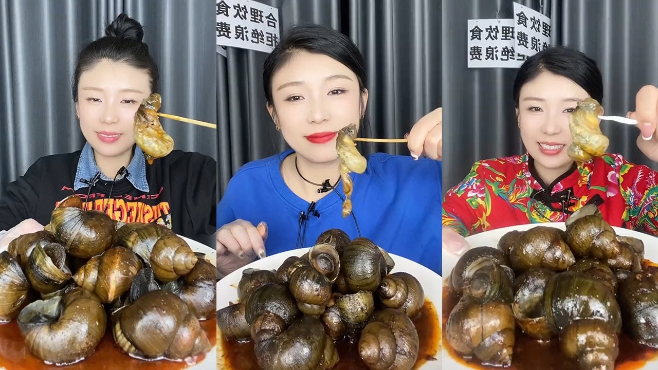 【MUKBANG】Spicy River Snails🐚🌶#ASMR#yummy
