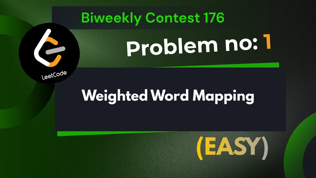 Weighted Word Mapping | Leetcode 3838 | Explanation With Code | Java