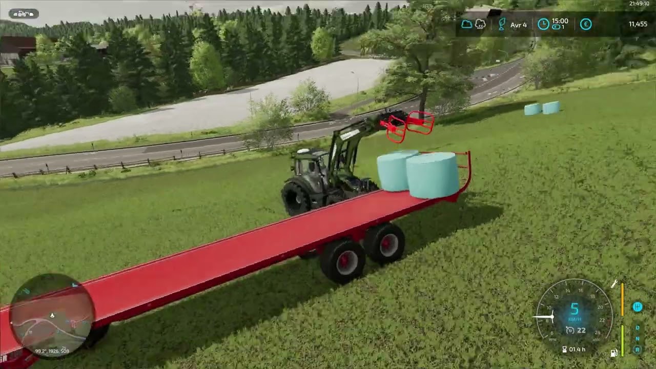 FS22 On enrubanne et Ramasse la premi&egrave;re coupe |DEUTSCHLAND|