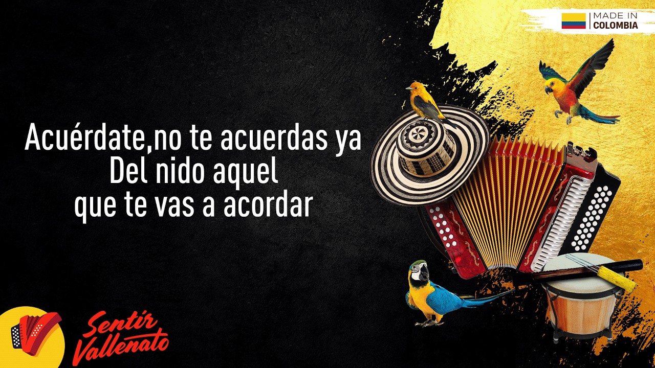 Acuérdate, Los Gigantes Del Vallenato, Video Letra - Sentir Vallenato
