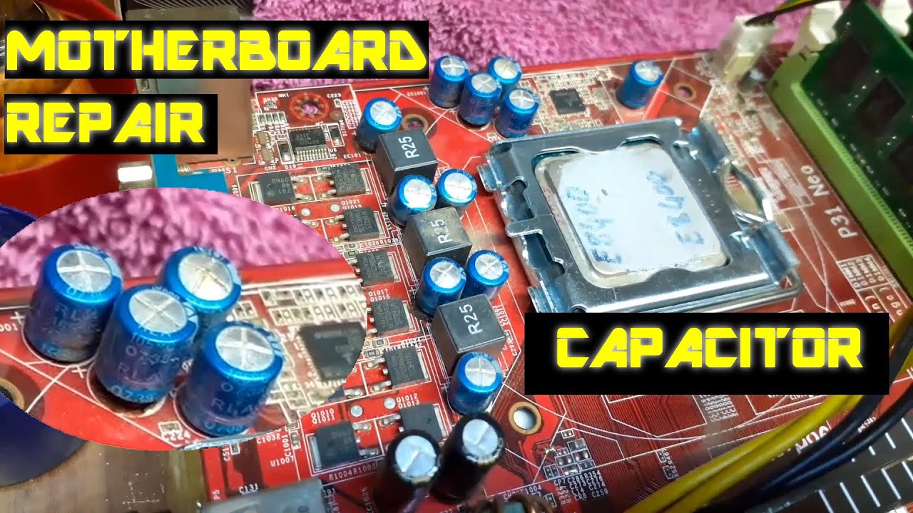 SORUNLU ANAKART ARIZA TESPİT ve TAMİRİ/Kondansatör-Katı Kapasitör Değişimi MSI P31 Neo Video-1