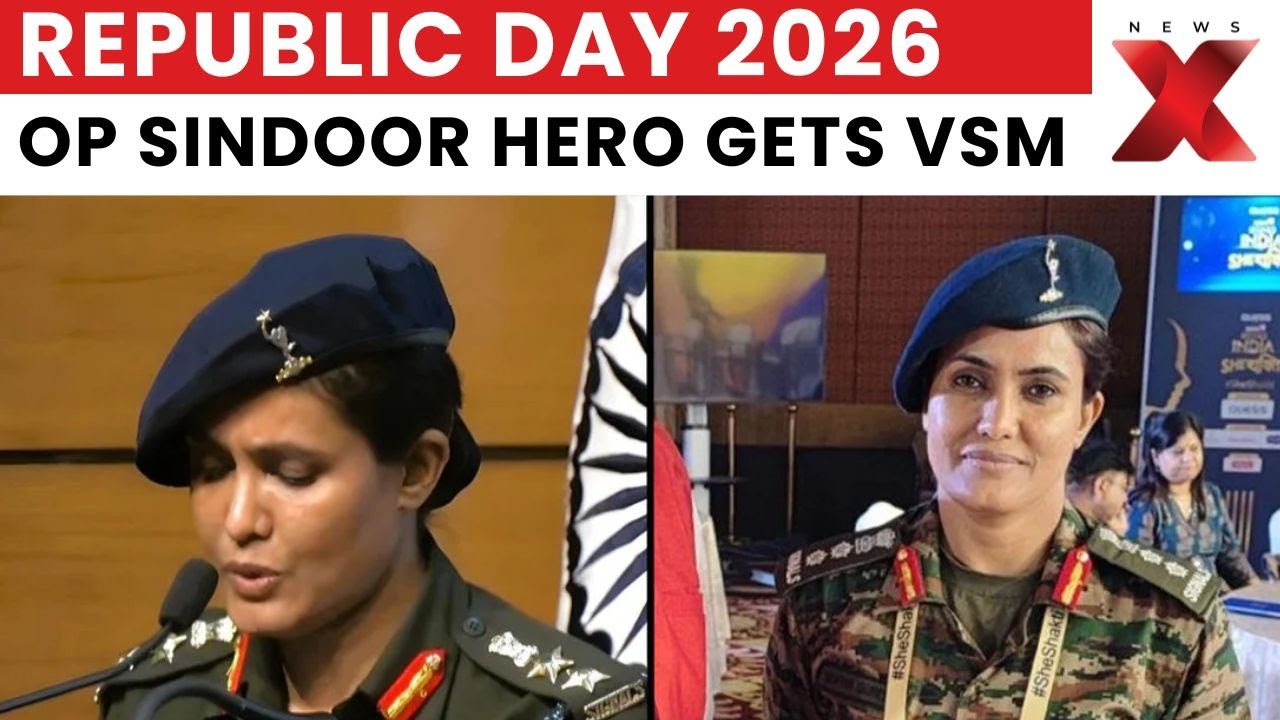 Republic Day 2026: Colonel Sofiya Qureshi Gets Top Honour Vishisht Seva Medal | NewsX