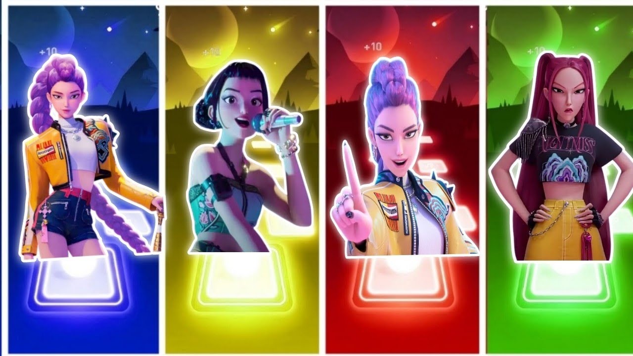 Kpop demon hunters Tiles Hop EDM Rush Caffen Danse sog Cover 