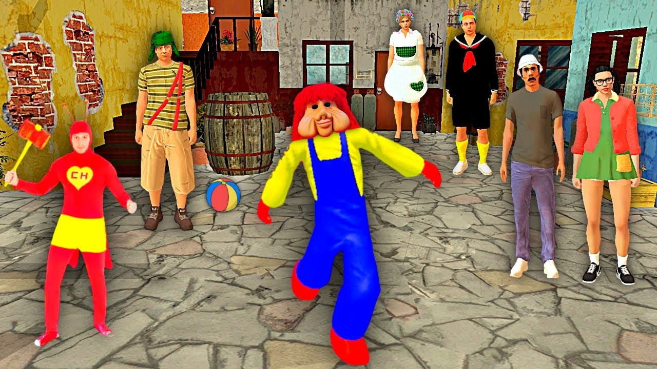 FOFÃO da CARRETA FURACÃO Foi na VILA DO CHAVES Personagens no jogo carreta da alegria GTA Trenzinho